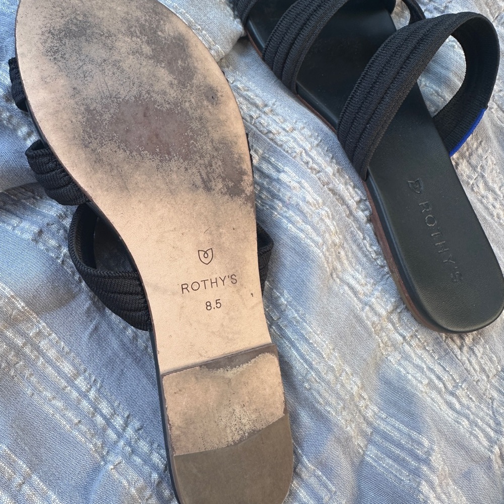 Rothy's Elegant Black Sandals - Picture 3 of 4